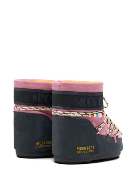 stivali  icon low suede beads donna grigi e rosa MOON BOOT | 80D1409730HJ05